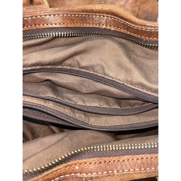 Iswee Genuine Leather Satchel Tote Bag Top Handle Handbag Designer Brown Purse - Picture 13 of 15